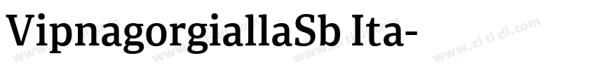 VipnagorgiallaSb Ita字体转换
